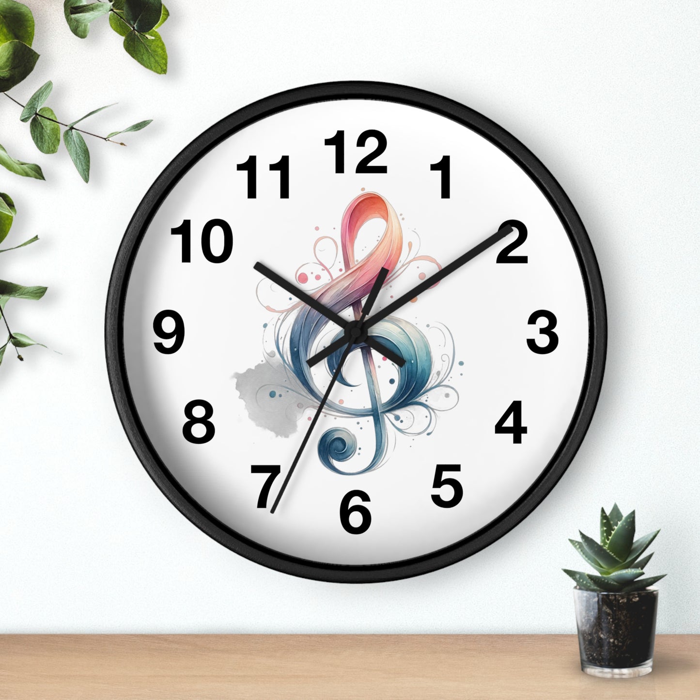 Wall Clock Musical note