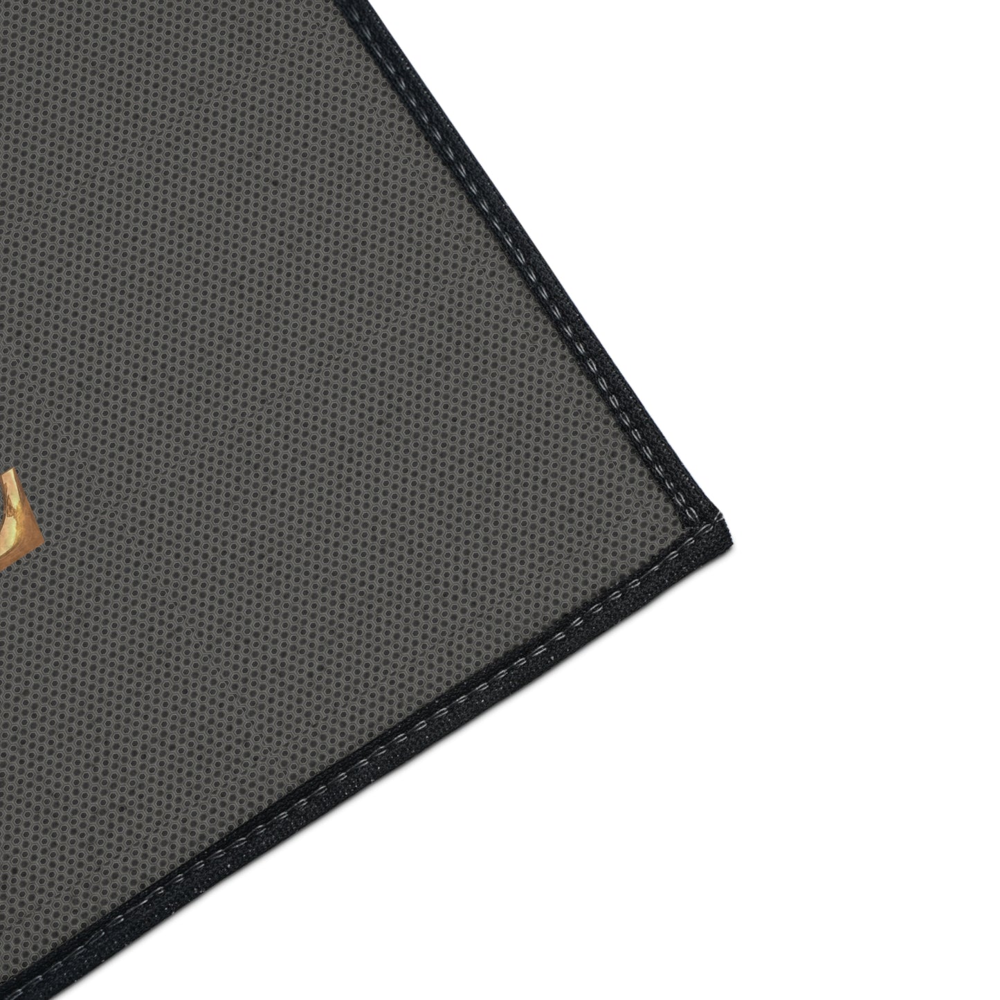Gray and Gold Monogram Z Heavy-Duty Floor Mat