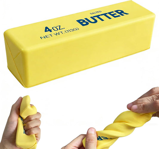 Slow Rebound Cute Butter Squeeze Stress Balls, 2026 New Realistic Soft Butter Stick Fidget Toy