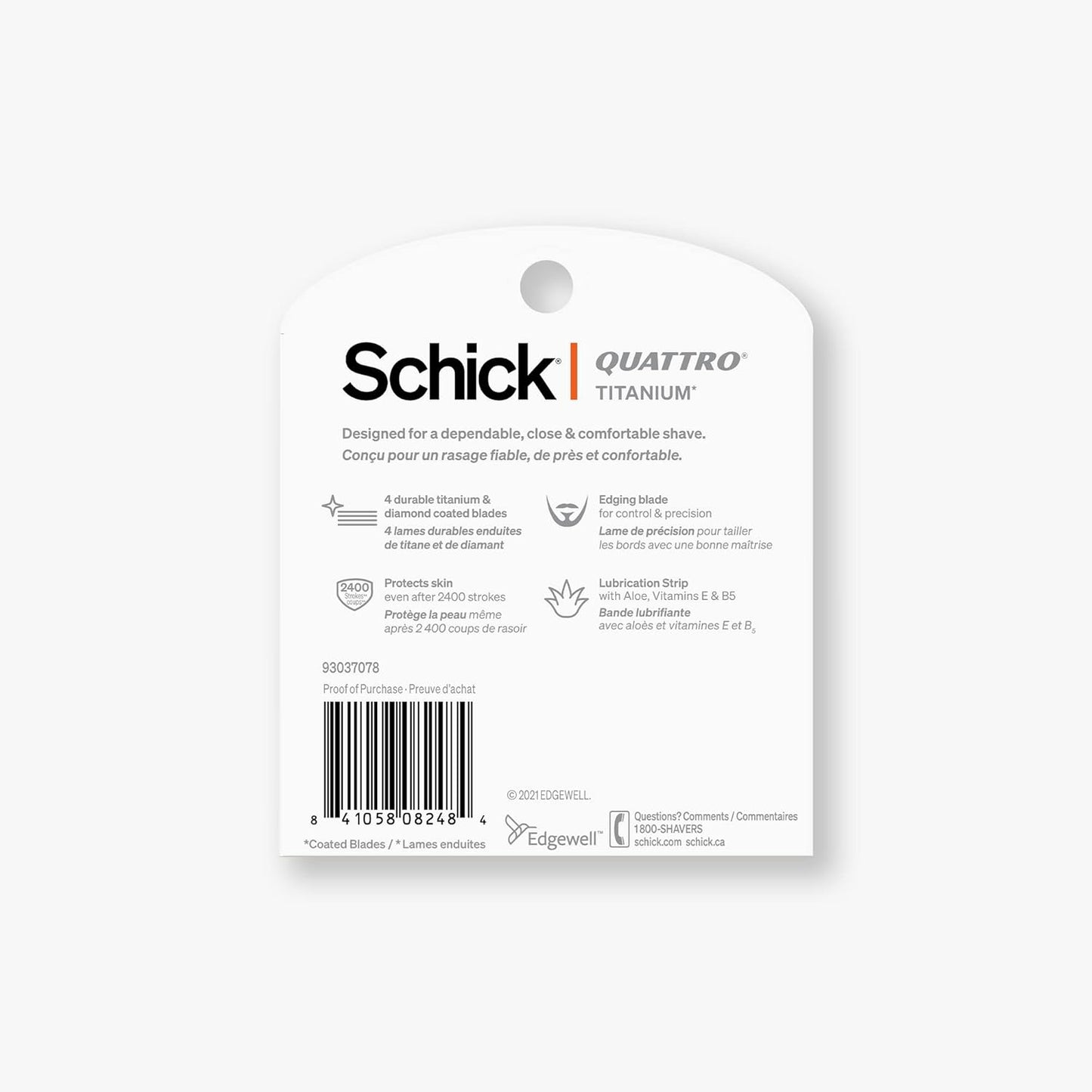 3 Pack - Schick Quattro Refills