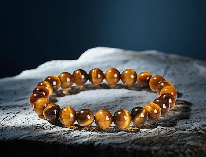 Triple Protection Tigers Eye Black Obsidian and Hematite Beaded Bracelets for Men Women Natural Stone Crystal Beads Bracelet