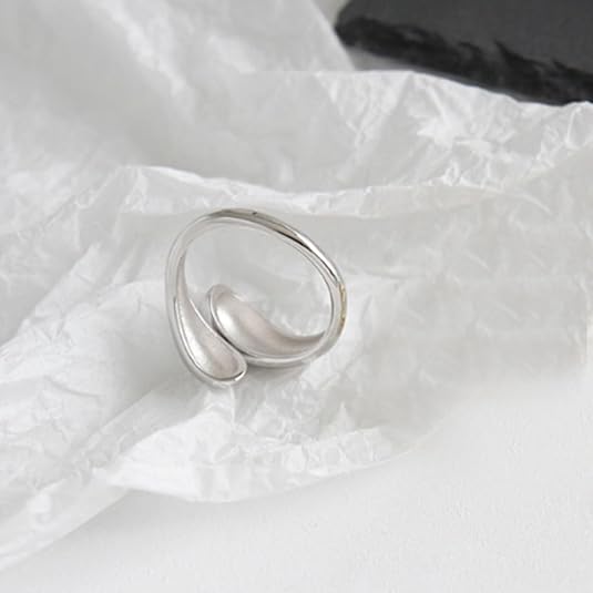 Handmade Rings 925 Sterling Silver Band Ring Adjustable Open Knuckle Rings Thumb