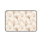Floral Beige Desk Mat — Neutral Watercolor Ginkgo Mousepad