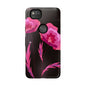 Floral iPhone Case | Tough Cases with Pink Poppy Design, Elegant Flower Phone Cover, Gift for Her, Spring Accessories, Chic Tech