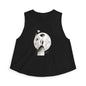 Floral Portrait Crop Top — Minimalist Botanical Art Tank
