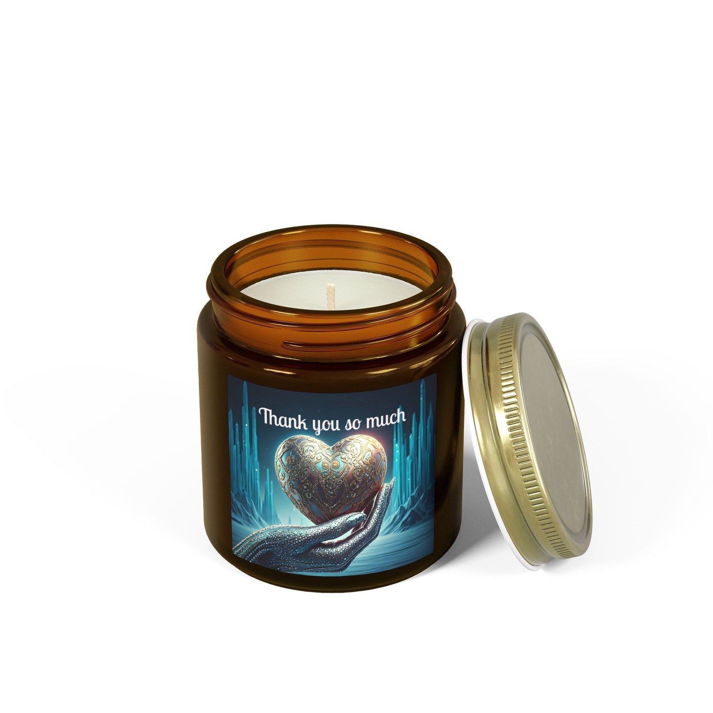 Thank You Candle — Coconut Apricot Scented Jar (4oz/9oz)