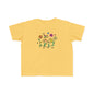 Whimsical Toddler Tee - 'Be Kind' Design, Cute Kids' Shirt, Floral Graphic Tee, Toddler Gift, Inspirational Apparel