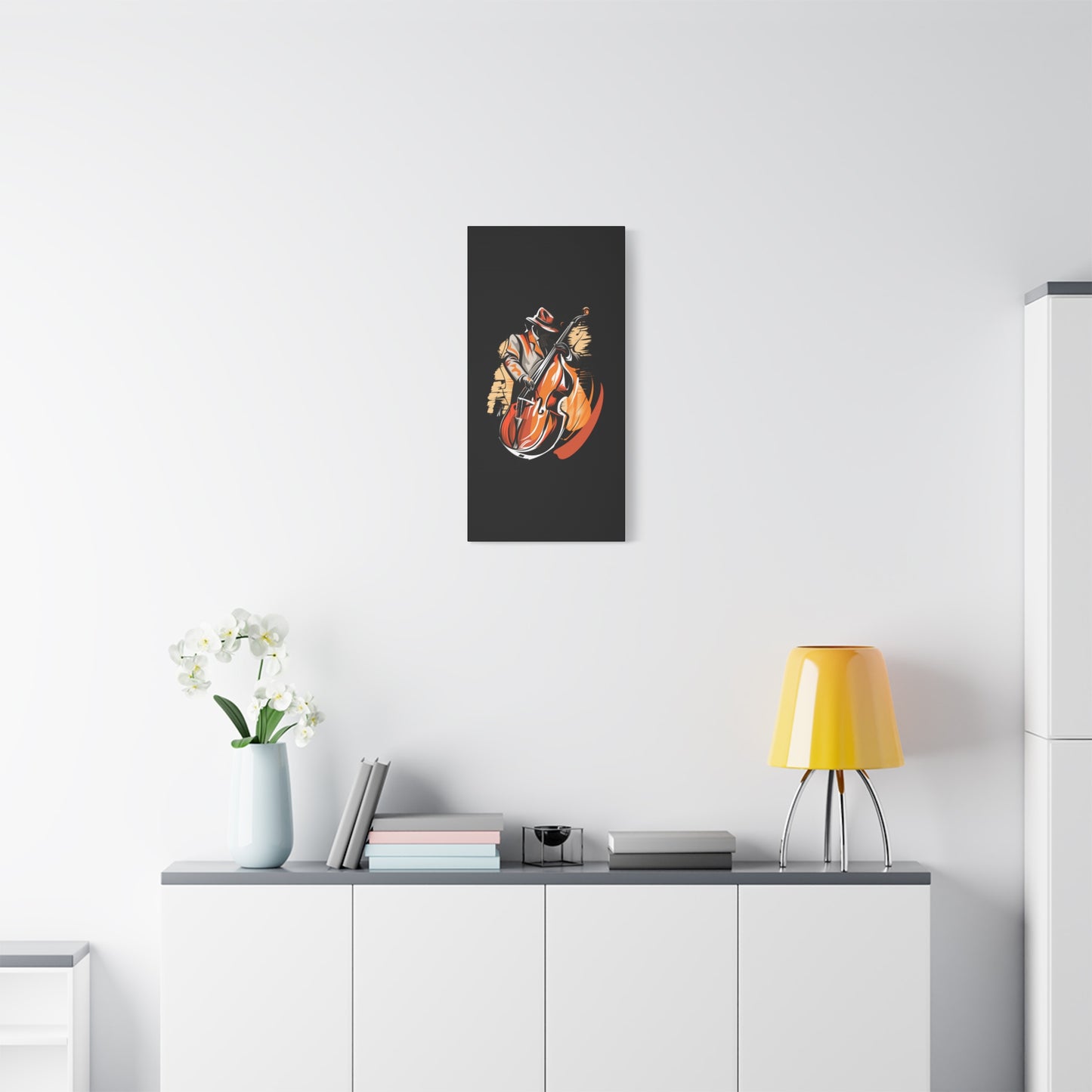 Matte Canvas, Stretched, 1.25" - Bass Player