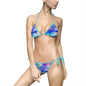 Vibrant Tie-Dye Bikini Set, Colorful Swimsuit, Summer Beachwear, Pool Party Essential, Ocean Vacation Swimwear