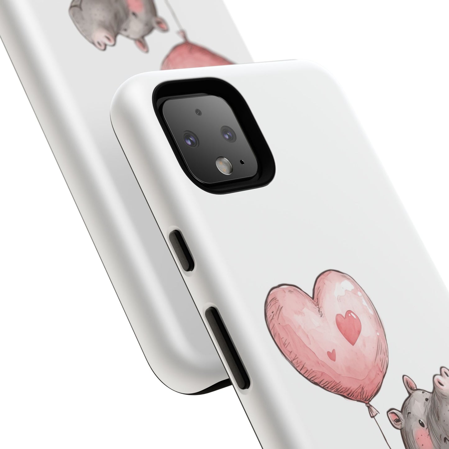 Cute Hippo Phone Case - Good Vibes Design, Animal Lover Gift, Fun Accessory, Birthday Present, Phone Accessories