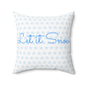 Winter Wonderland Square Pillow - Cozy Home Decor, Holiday Accent, Gift for Snow Lovers, 'Let it Snow' Cushion, Winter Greetings