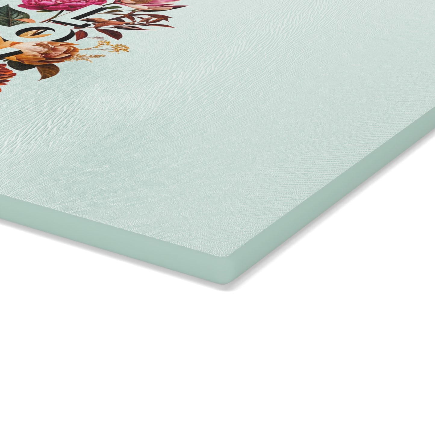 Floral Love Glass Cutting Board - Perfect Kitchen Gift