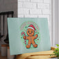 Glass Cutting Board – 'Sweet Greetings' Gingerbread Holiday Kitchen Board