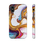 Artistic Phone Case, Tough Cases with Colorful Marble Design
