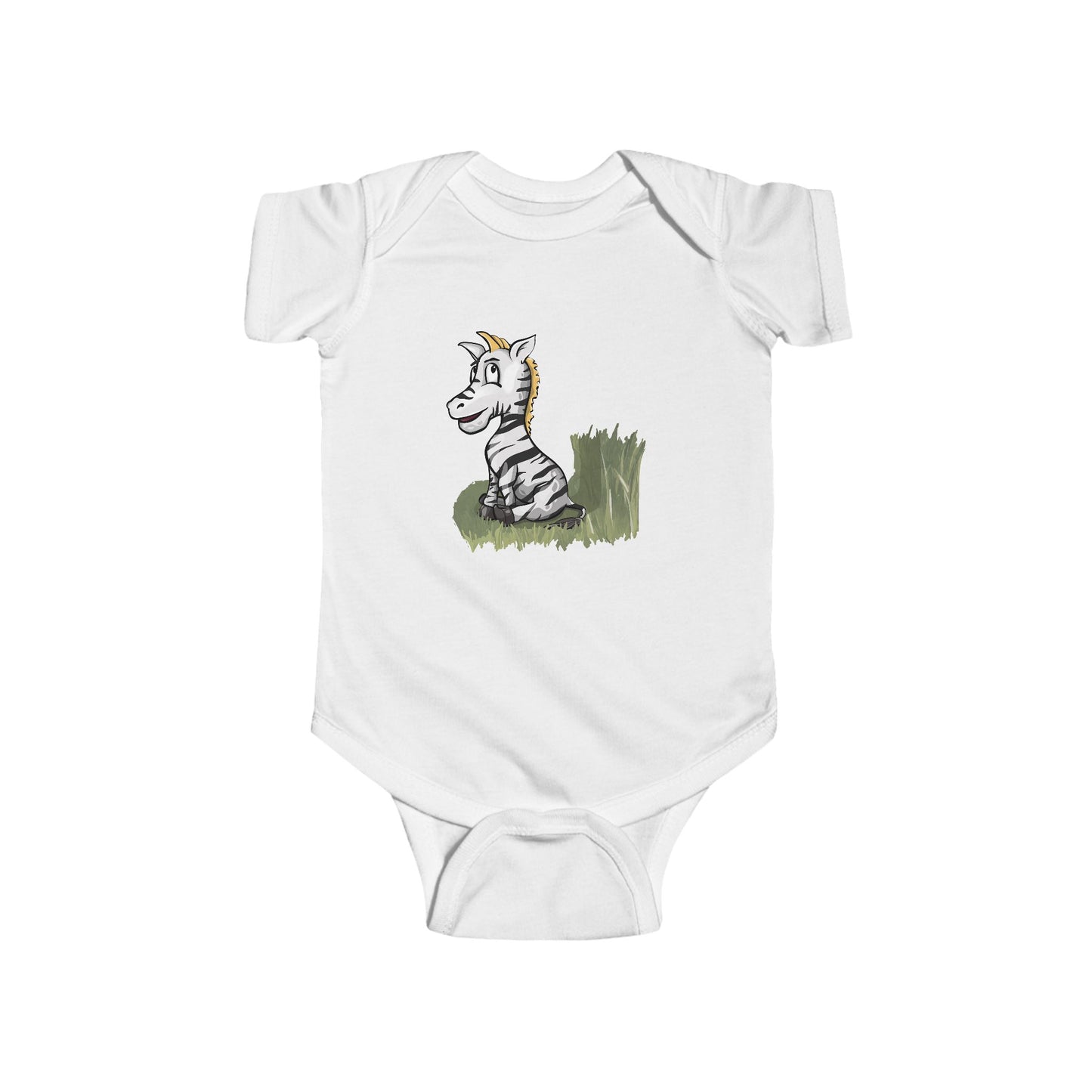 Infant Fine Jersey Bodysuit - Zebra