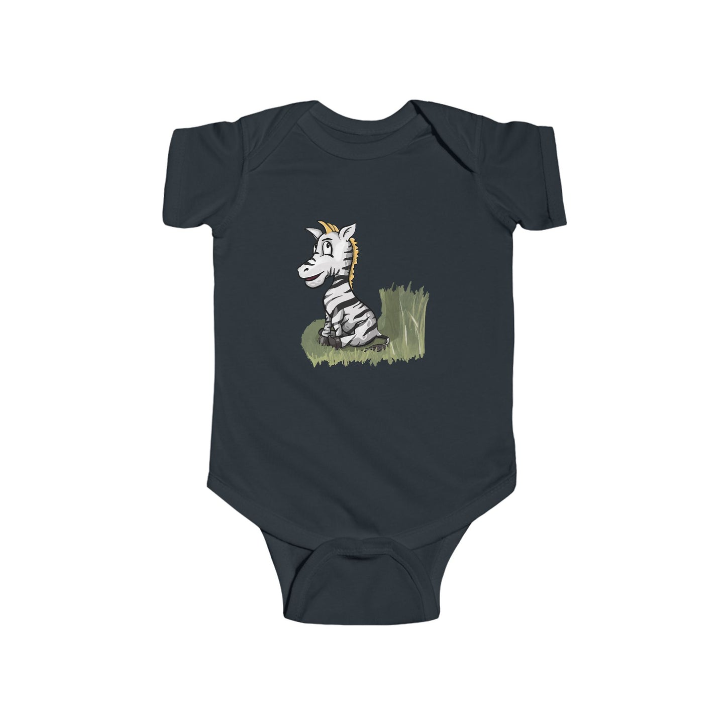 Infant Fine Jersey Bodysuit - Zebra