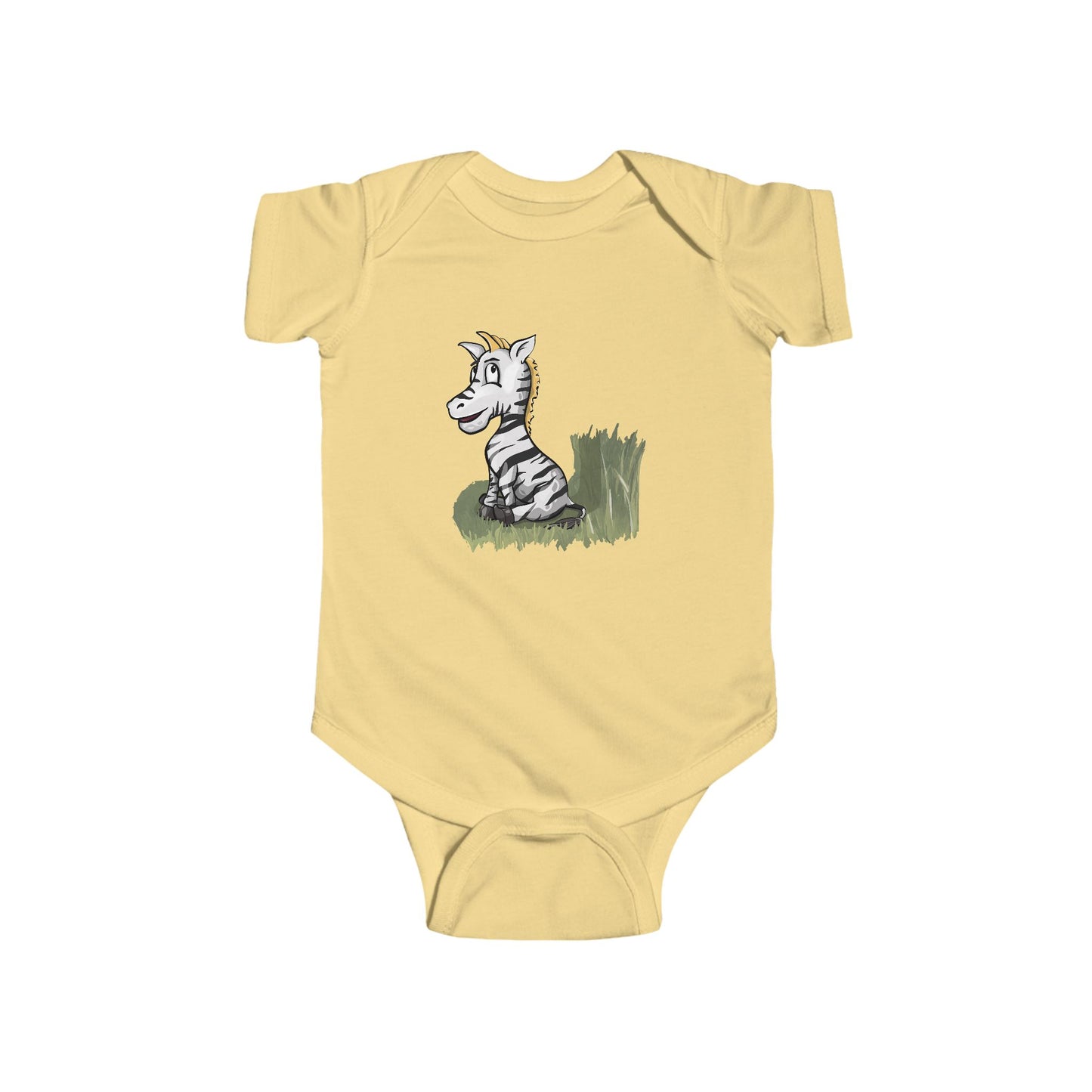 Infant Fine Jersey Bodysuit - Zebra
