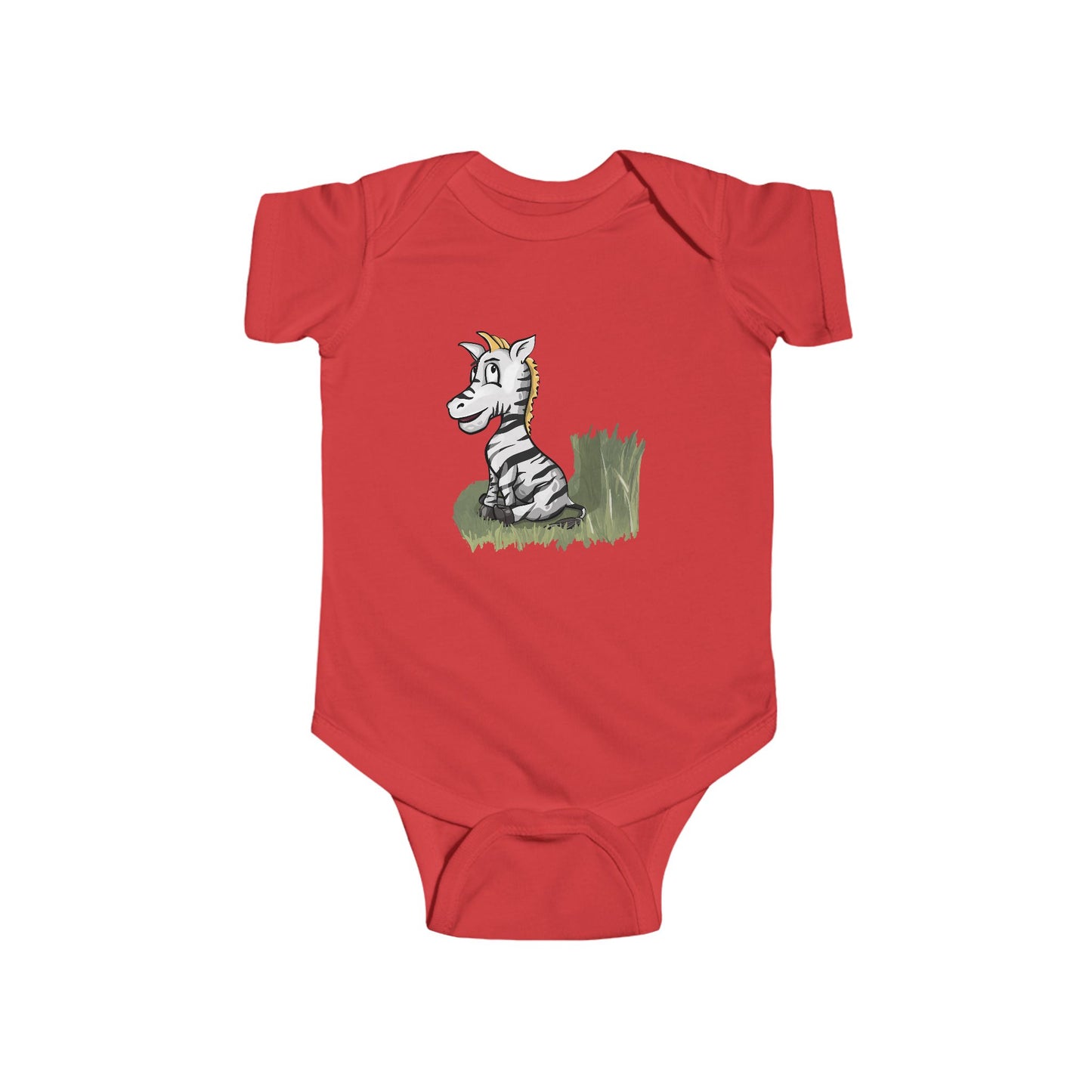 Infant Fine Jersey Bodysuit - Zebra