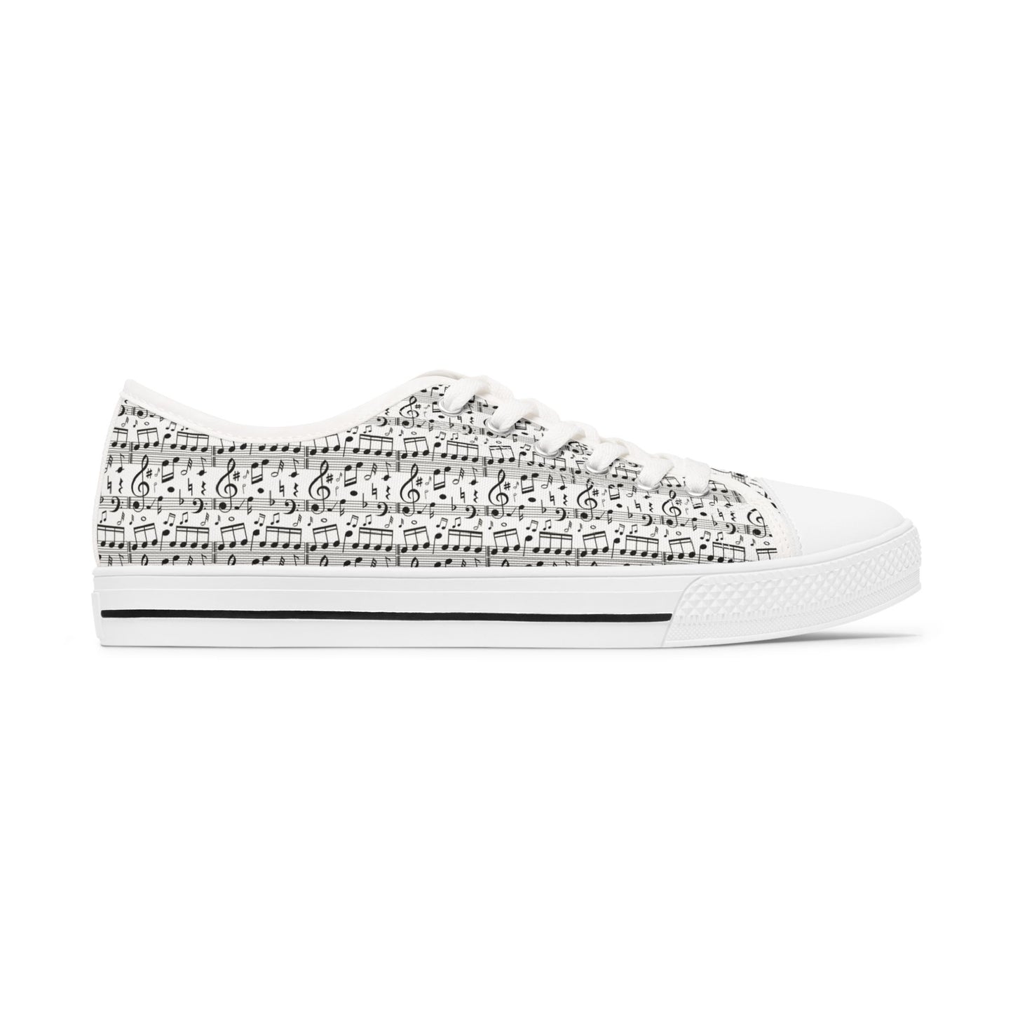 Low Top Sneakers - Musical Notes