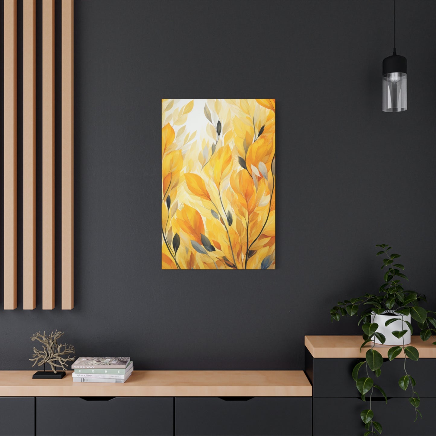 Gorgeous Yellow Matte Canvas Art Print, Stretched, 1.25"