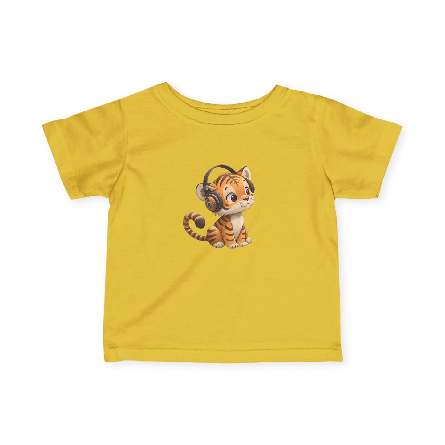 Cute Kitty Headphones Infant Tee, Baby T-Shirt, Toddler Shirt, Kids Apparel, Gift for Baby Shower, Birthday