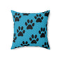 Pet Lover's Decorative Pillow, Dog Paw Print Accent Cushion, Cozy Pet Themed Home Decor, Gift for Dog Owners, Animal Lover's Pillow