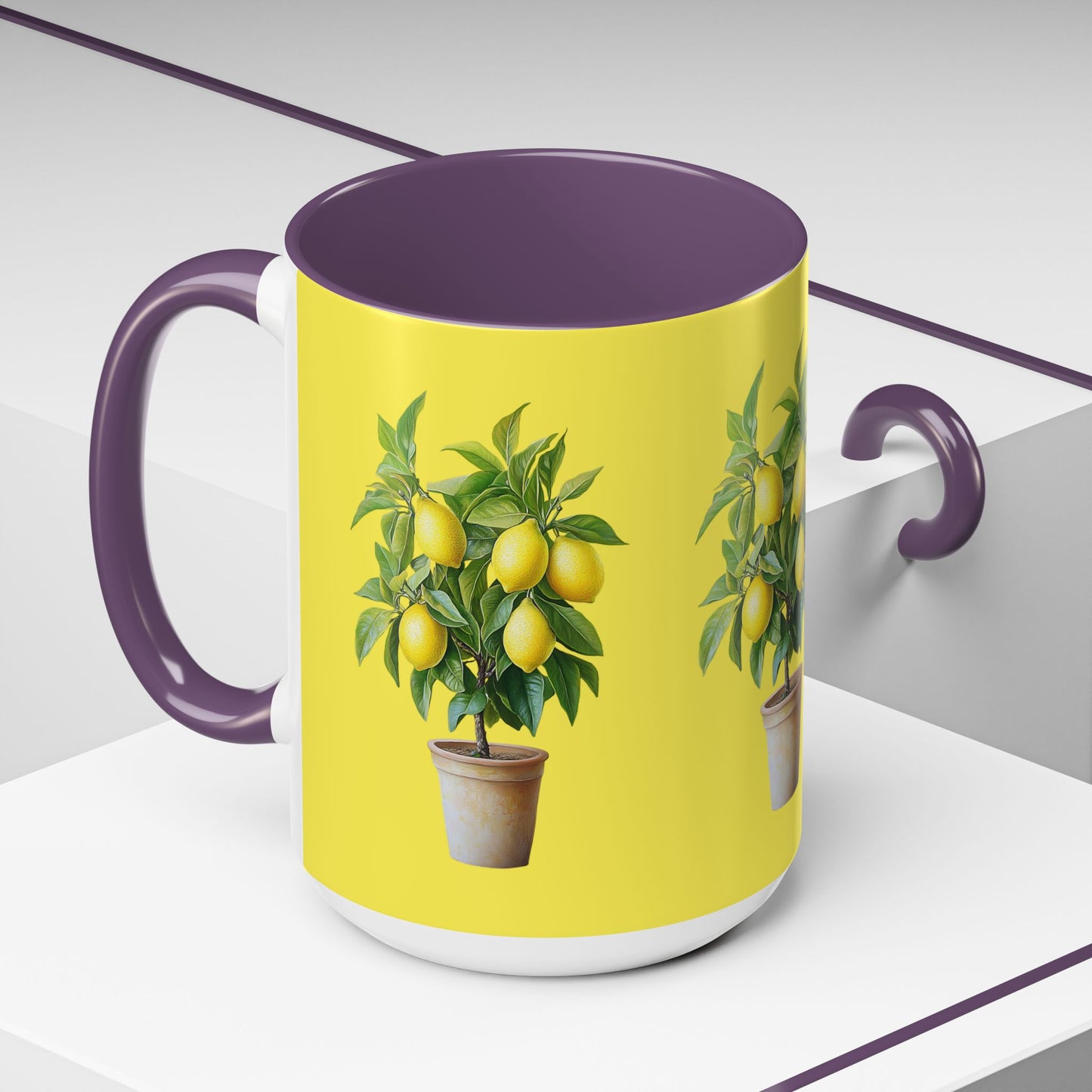 Lemon Tree Accent Coffee Mug - Cheerful Gift for Garden Lovers, Unique Kitchen Decor, Spring Celebration, Housewarming Present, [...]