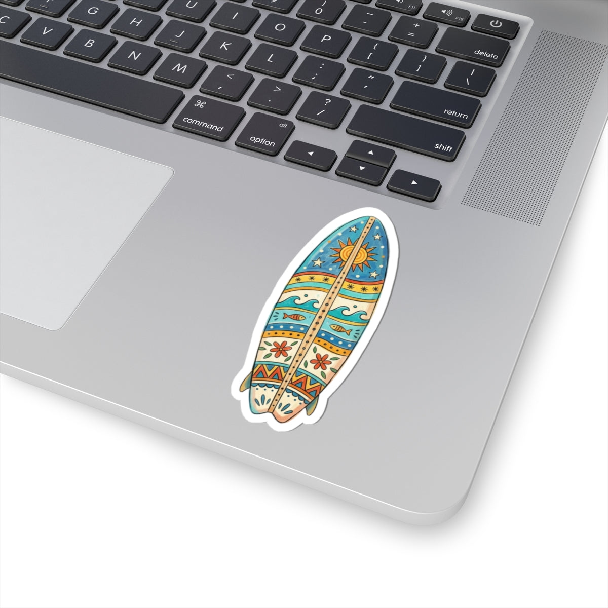 Surfboard Sticker — Boho Beach Kiss-Cut Vinyl Sticker