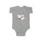 Christmas Santa & Polar Bear Infant Bodysuit — Cute Holiday Baby One-Piece