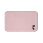 Pink Cat Bath Mat, Cute Bathroom Decor, Cat Lover Gift, Soft Absorbent Mat, Pet-Themed Home Essentials, Pink Cat Decor