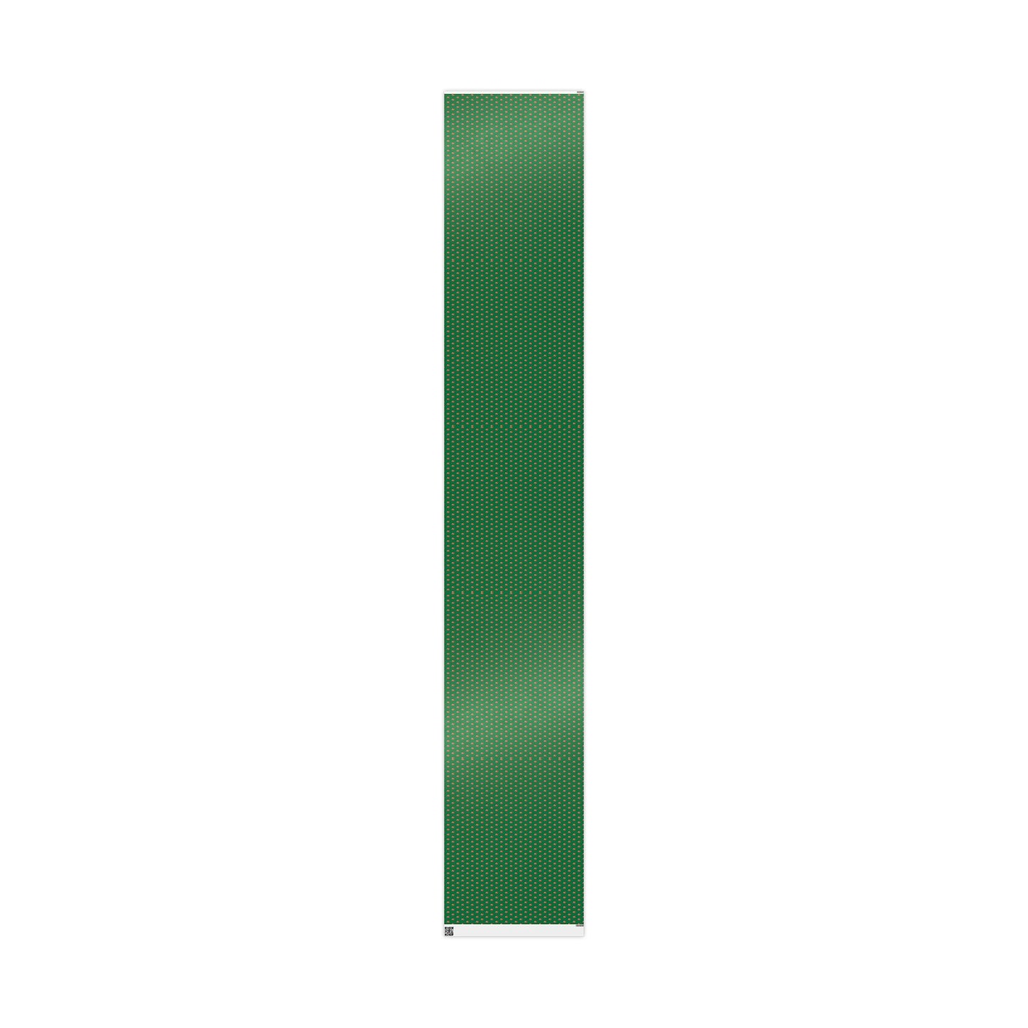 Christmas Green Wrapping Paper Roll with Festive Santa Face Pattern