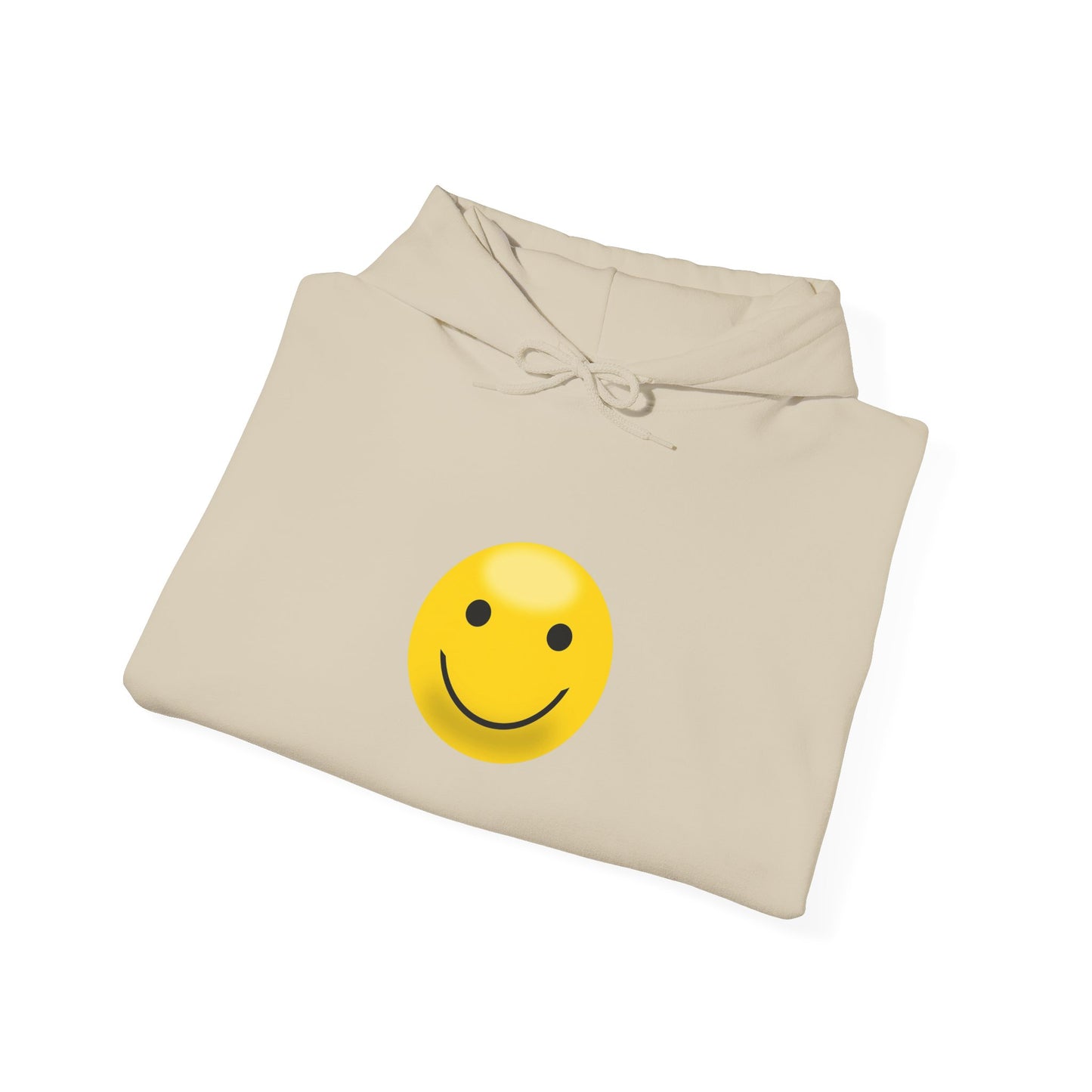 Smiley Face Hooded Sweatshirt, Cozy Unisex Hoodie, Casual Wear, Gift for Friends, Cheerful Apparel, Everyday Comfort Clothing