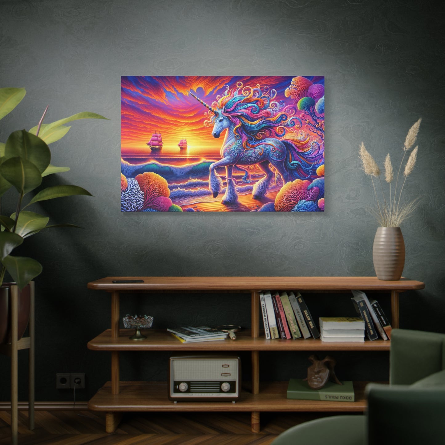 Matte Canvas, Stretched, 1.25"  Unicorn