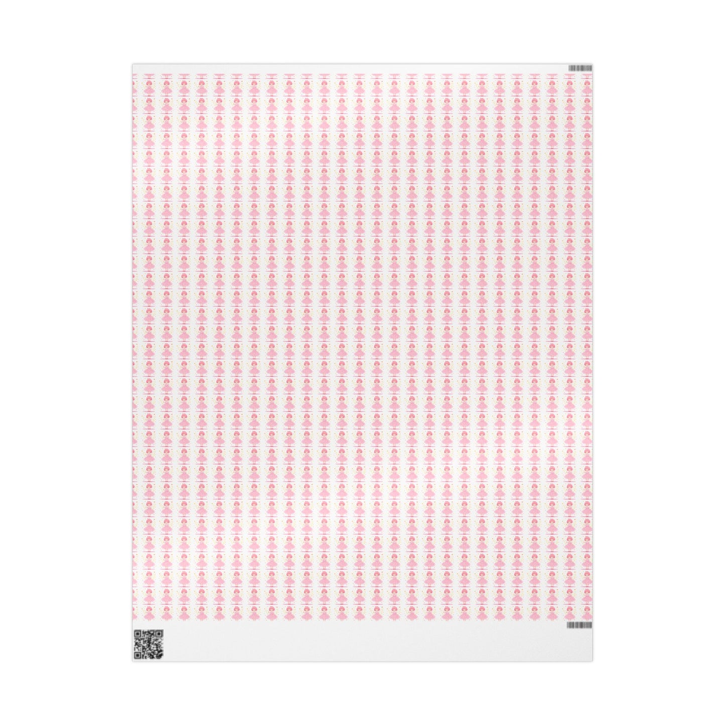 Pink Heart Pattern Wrapping Paper Roll — Cute Valentine & Birthday Gift Wrap