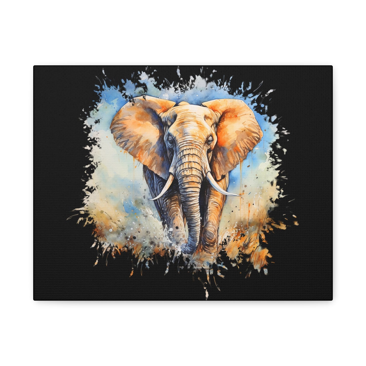 Matte Canvas, Stretched, 1.25" - Elephant