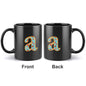 Personalized Photo Coffee Mugs with Identical Patterns - Letter A