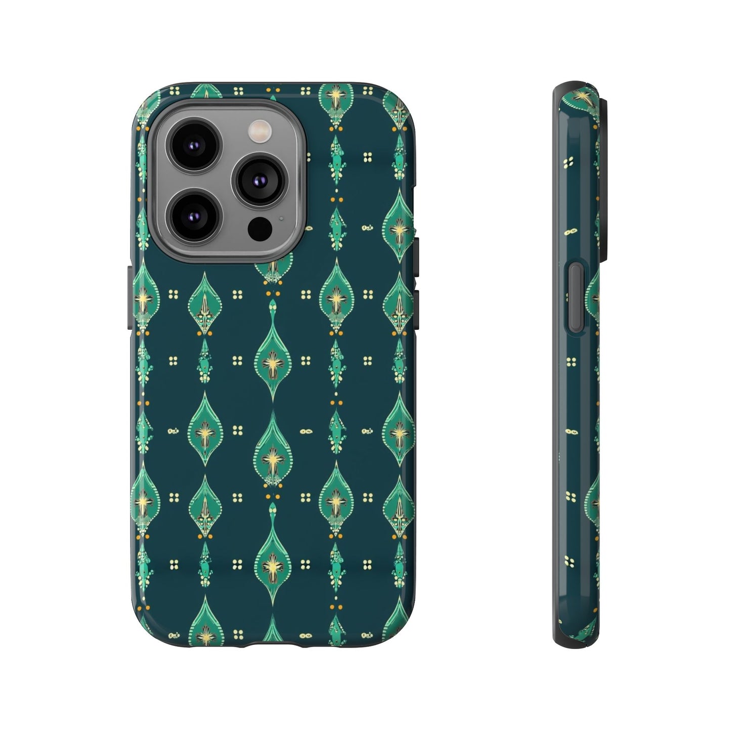 Emerald Boho Teardrop Phone Case