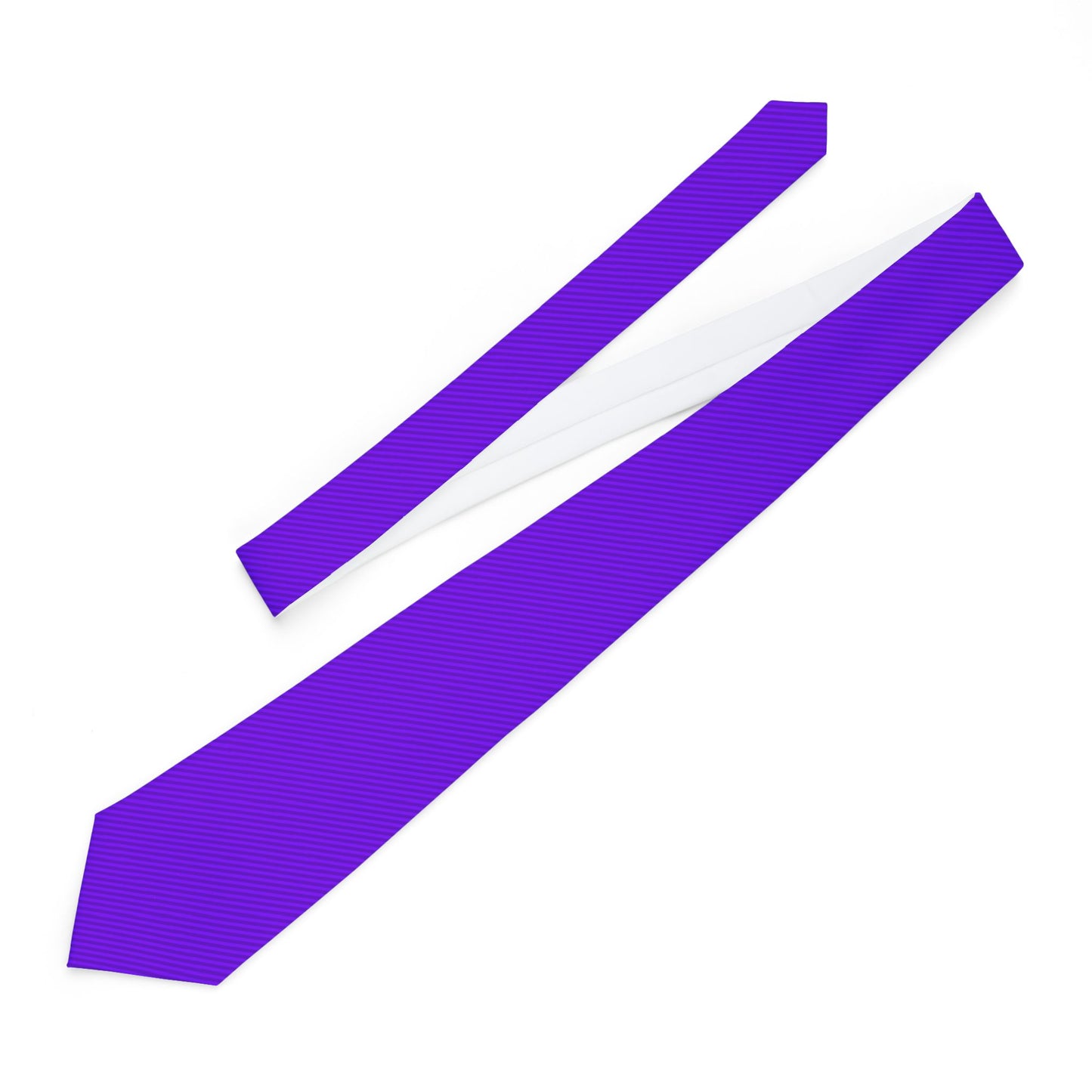 Purple Solid Necktie - Elegant Accessory for Formal Occasions