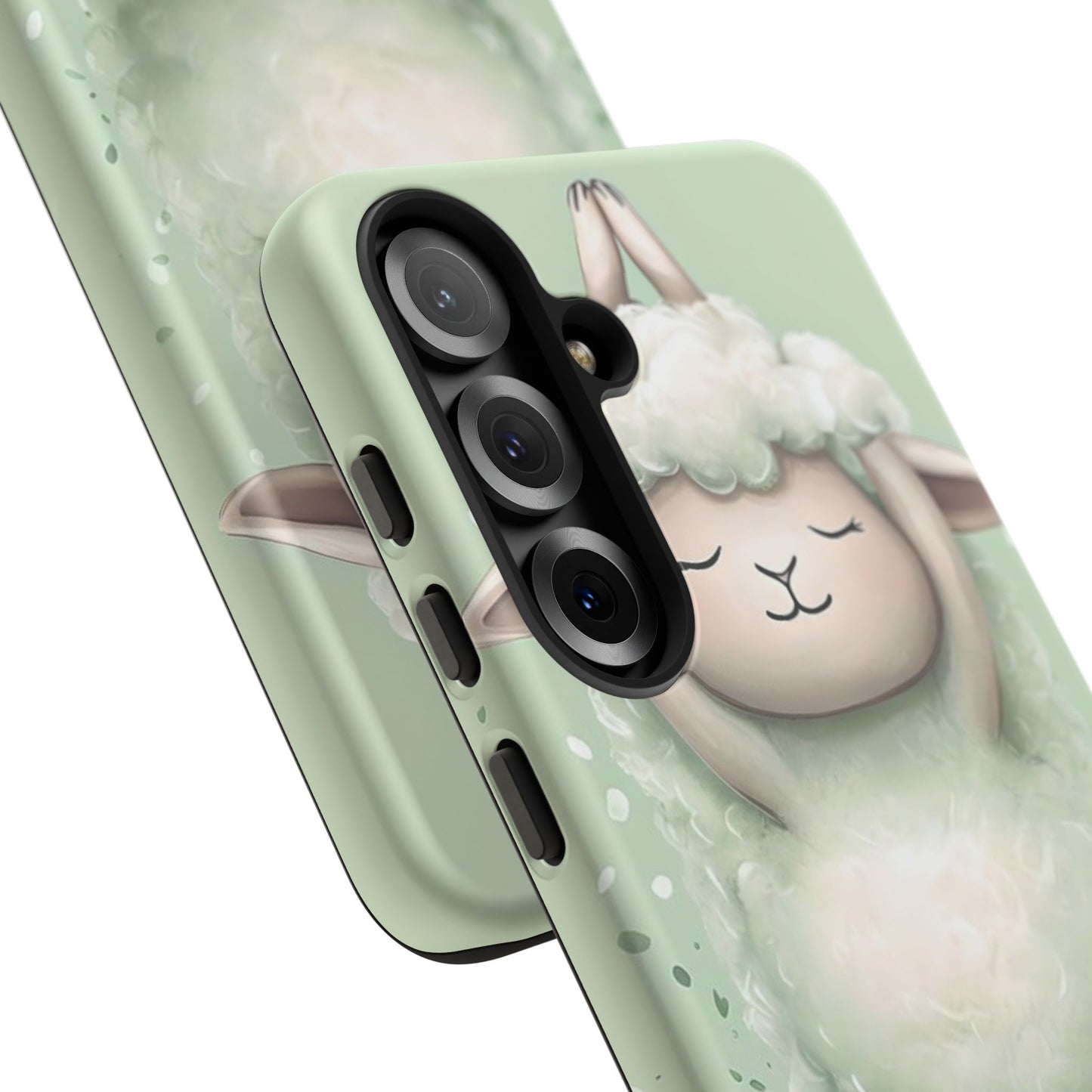 Cute Yoga Sheep Phone Case — Pastel Lamb Ballerina Protective Cover