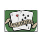 Unlucky Cards Heavy-Duty Floor Mat — Casino Poker Themed Entrance Rug