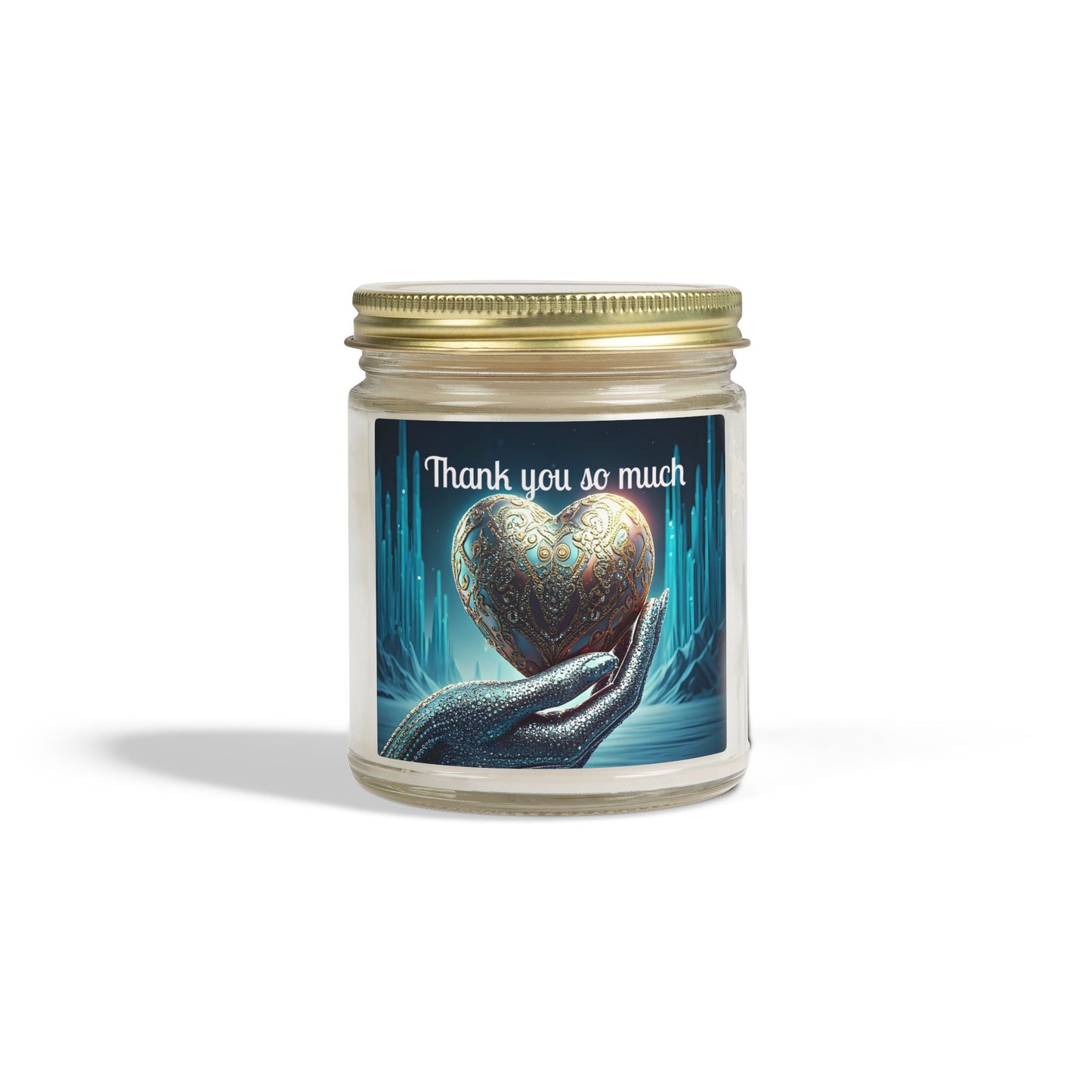 Thank You Candle — Coconut Apricot Scented Jar (4oz/9oz)