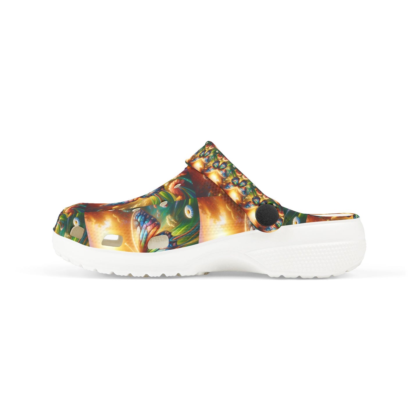 Colorful Butterfly Clogs for Kids - Fun Summer Footwear