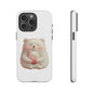 Cute Bear Phone Case, Tough Cases, Animal Lover Gift, Kids Accessories, Mother’s Day, Heartwarming Design