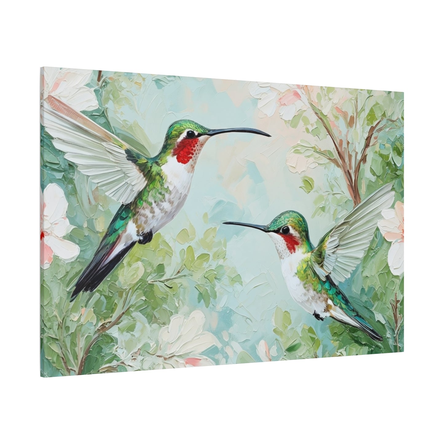 Hummingbird Canvas Wall Art — Stretched Matte Nature Print