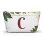 Copy of Personalized Floral Accessory Pouch, Makeup Bag, Gift for Her, Initial Pouch, Travel Organizer, Custom Cosmetic Bag