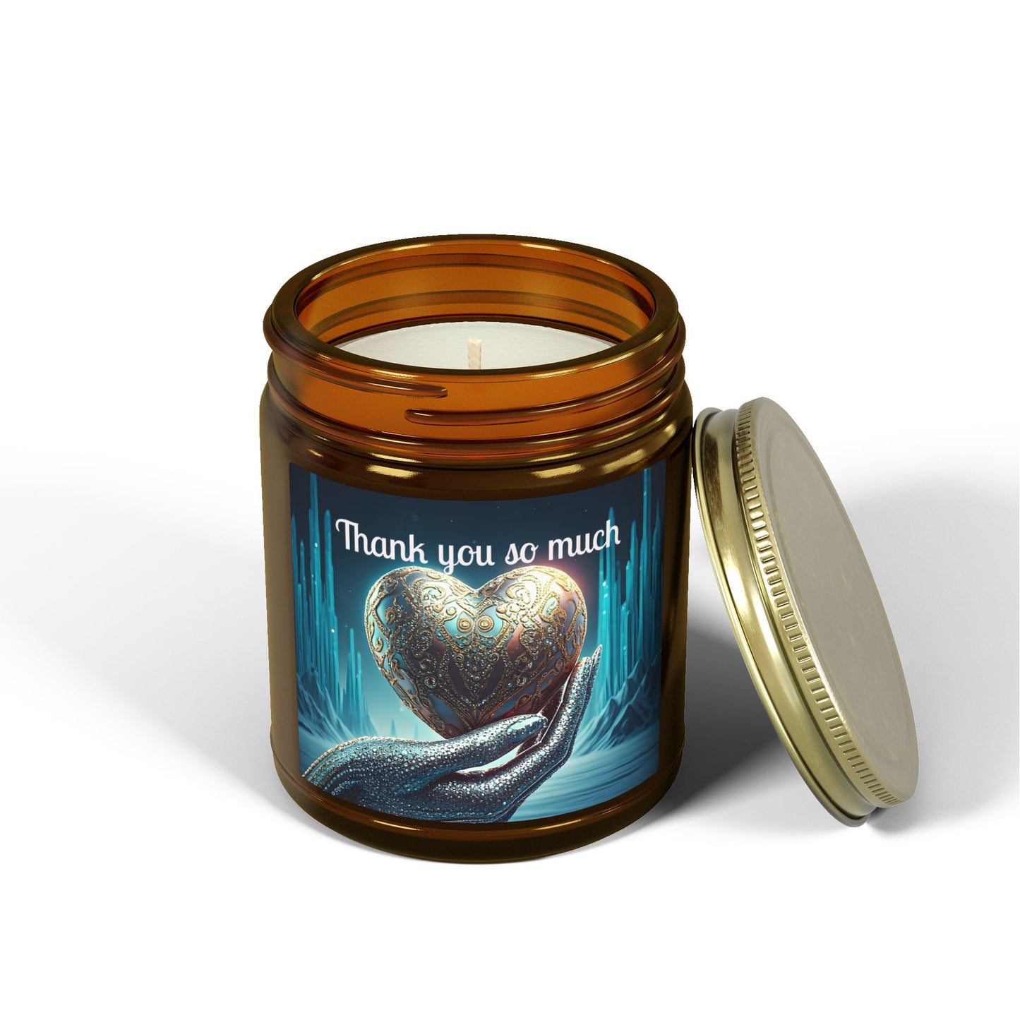 Thank You Candle — Coconut Apricot Scented Jar (4oz/9oz)