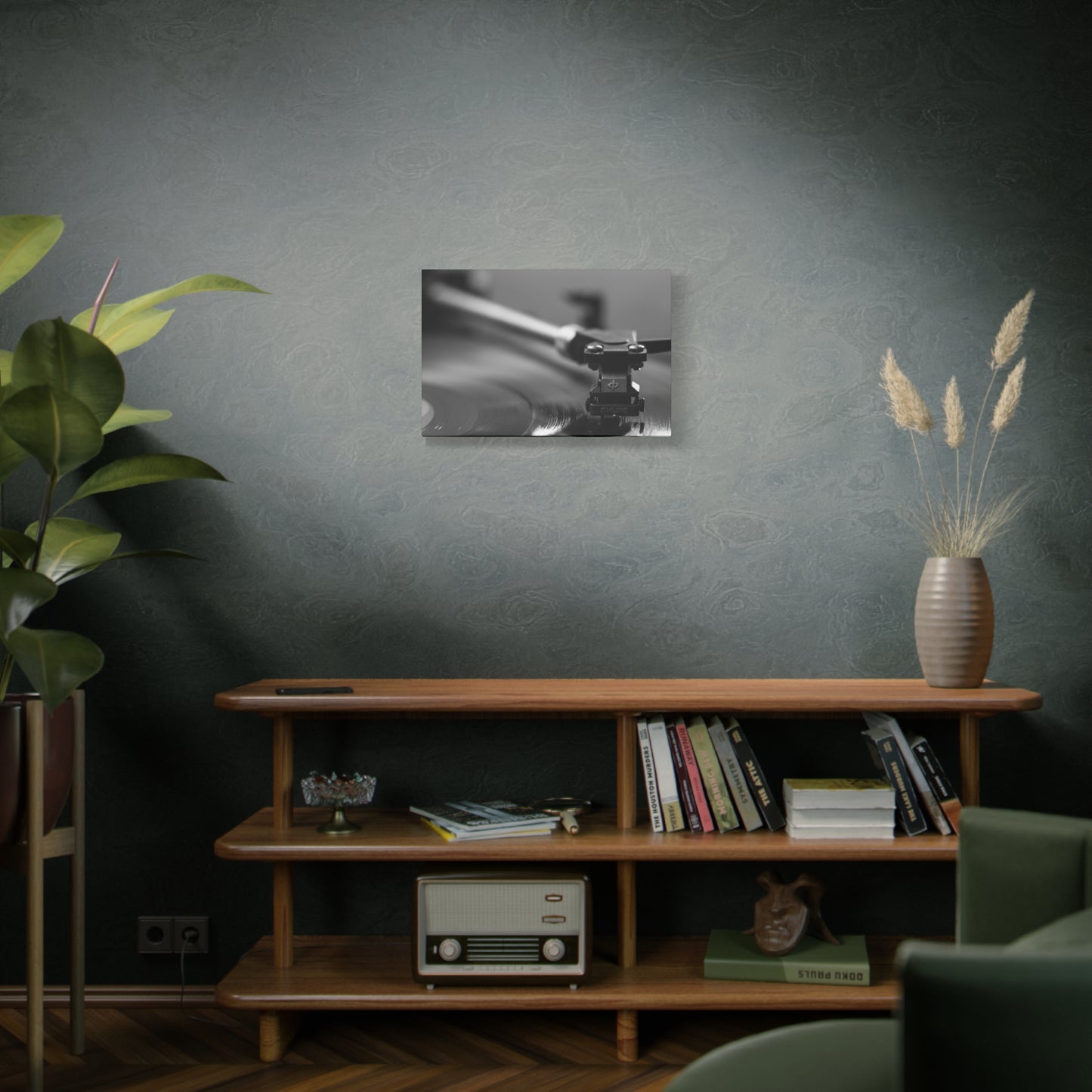 Vinyl Turntable Matte Canvas Print — Stretched 1.25" Wall Art