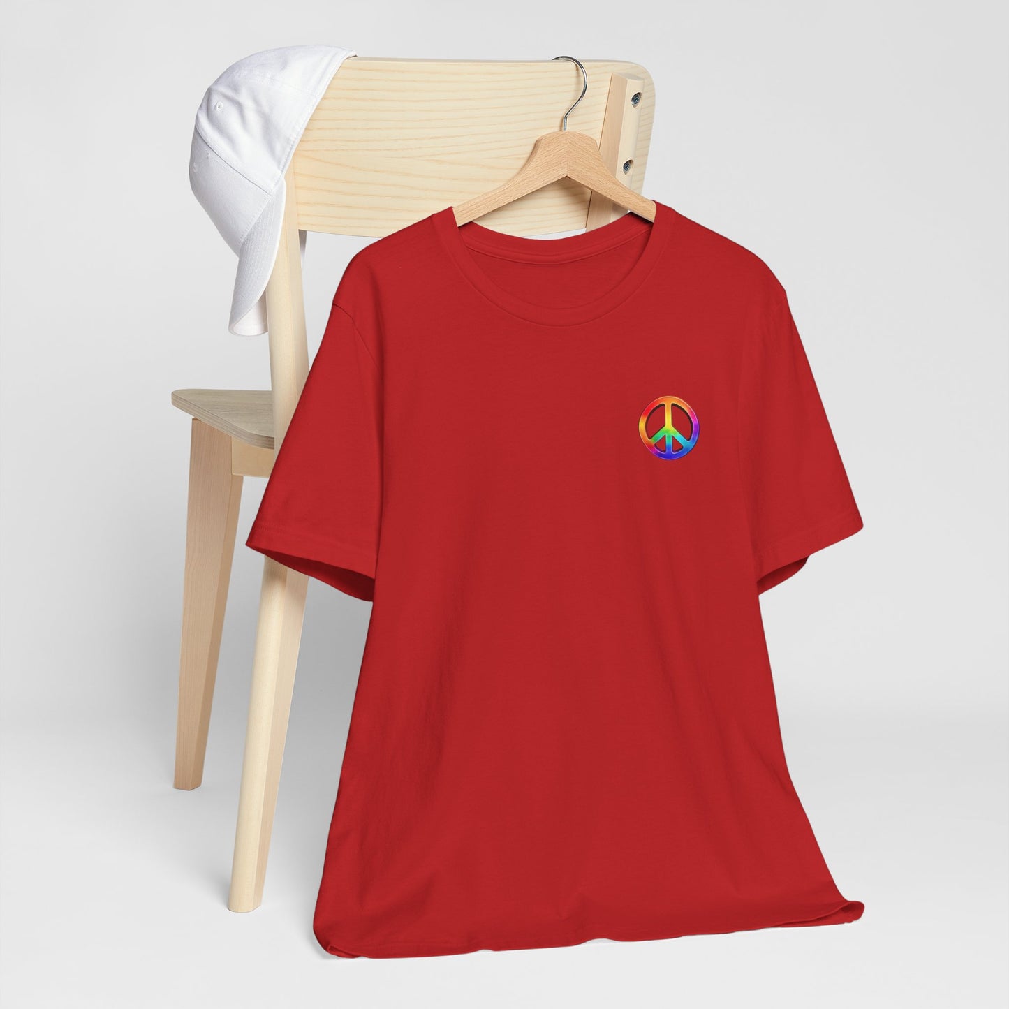 Peace Sign Tie-Dye Tee — Rainbow Hippie Peace Symbol T-Shirt