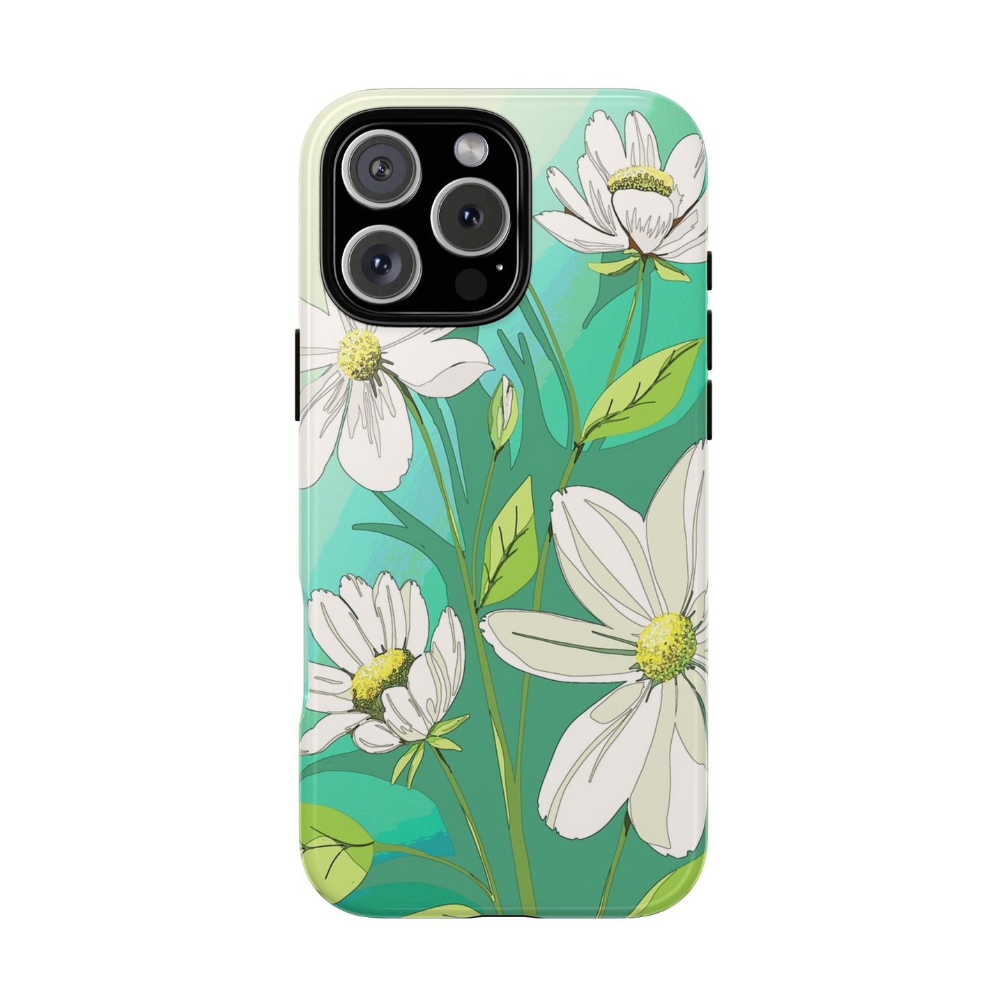 Floral Phone Case, Tough Cases, Flower Design, Nature Inspired, Eco-Friendly Cover, Unique Gift for Her, Spring Accessories