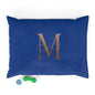 Personalized Luxury Pet Bed with Monogrammed Design, Cozy Dog Bed, Cat Bed, Custom Pet Accessories, Gift for Dog Lovers
